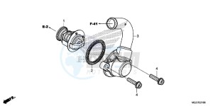 CB500XE CB500X ABS UK - (E) drawing THERMOSTAT