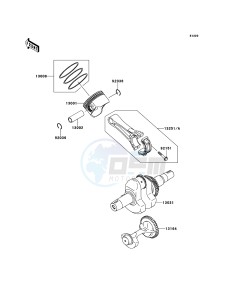 MULE_600 KAF400BCF EU drawing Crankshaft/Piston(s)