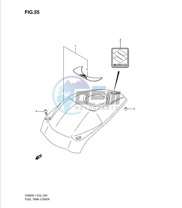 FUEL TANK COVER