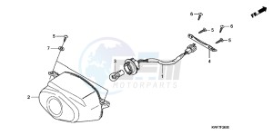 CBF125MB drawing TAILLIGHT