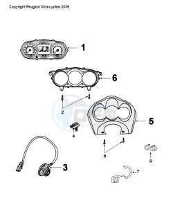 SAT 2 400 MX drawing SPEEDOMETER