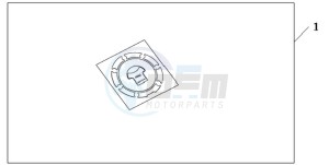 CB1000RA9 France - (F / ABS CMF) drawing FUEL FILLER PAD