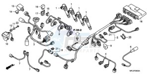 CBR1000RA9 UK - (E / ABS MME) drawing SUB HARNESS (CBR1000RA)