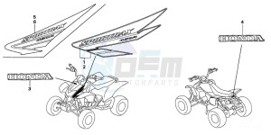 TRX450R drawing MARK (TRX450R4,5)