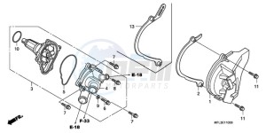 CBR1000RA9 Australia - (U / ABS MME) drawing WATER PUMP