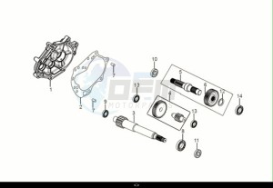 SYMPHONY 50 (XF05W1-EU) (E5) (M1) drawing MISSION CASE-DRIVE SHAFT