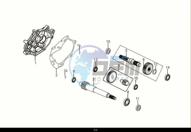 MISSION CASE-DRIVE SHAFT