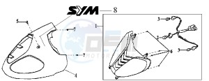 SHARK 50 drawing HEADLAMP CPL