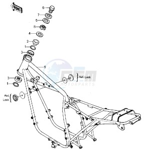 KZ 440 D [LTD BELT] (D1) [LTD BELT] drawing FRAME -- 80 D1- -