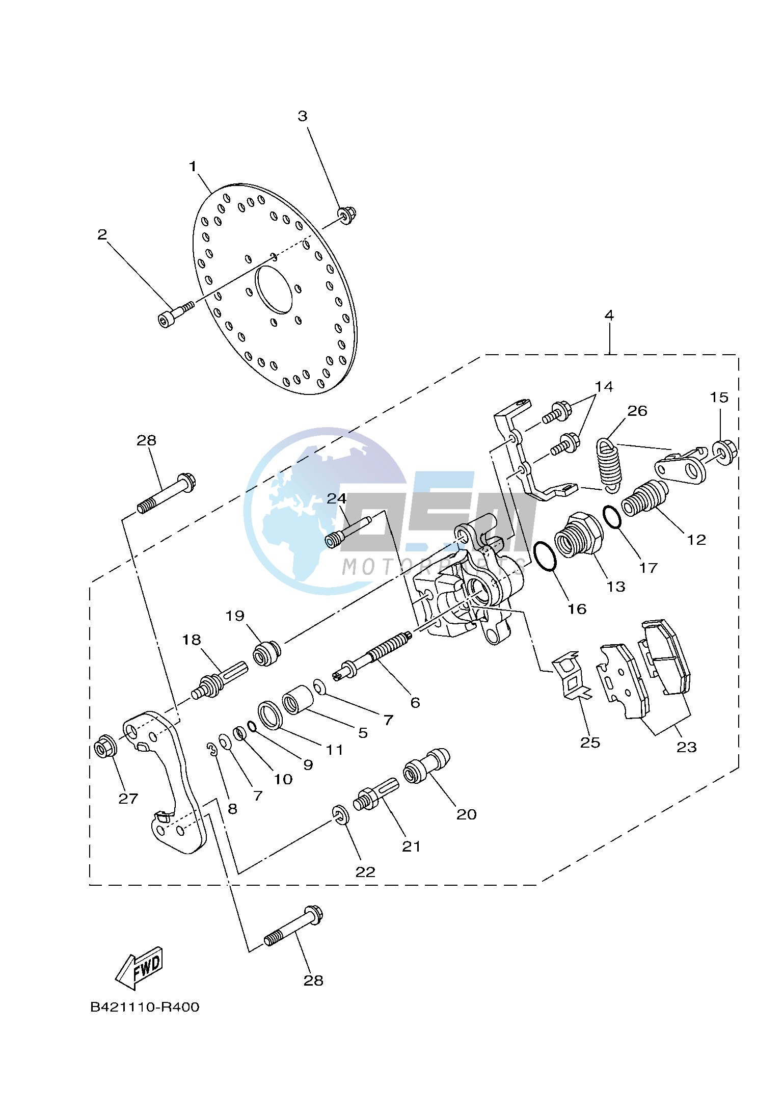 REAR BRAKE CALIPER 2