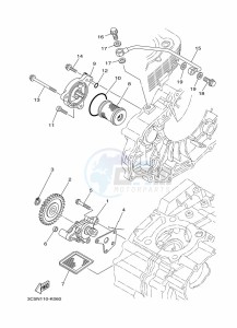 XT250 XT250N (B1UG) drawing OIL PUMP