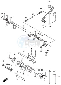 GSX-R125 drawing GEAR SHIFTING