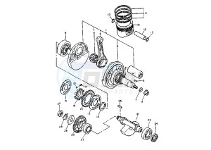 TT K 600 drawing CRANKSHAFT PISTON