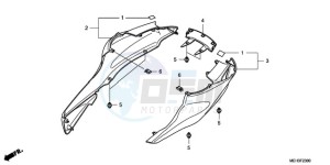 NSA700A9 France - (F / CMF MME) drawing REAR COWL