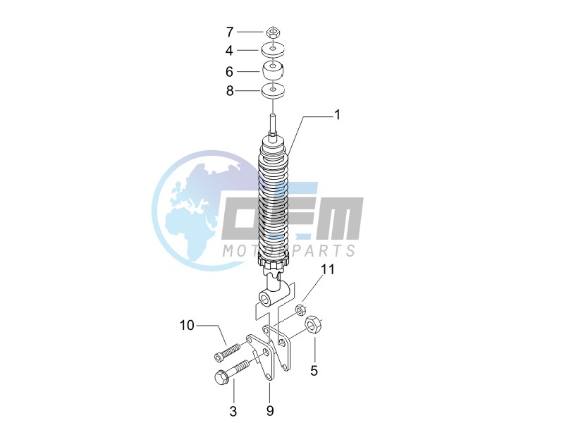 Rear suspension - Shock absorbers