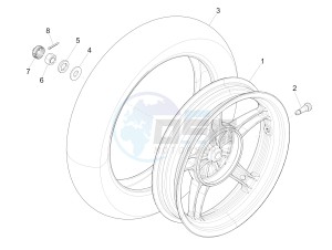 Liberty 125 4t ptt (SL) SL drawing Rear Wheel