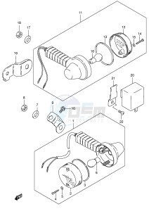 TS185ER (E1) drawing TURN SIGNAL LAMP (E24)