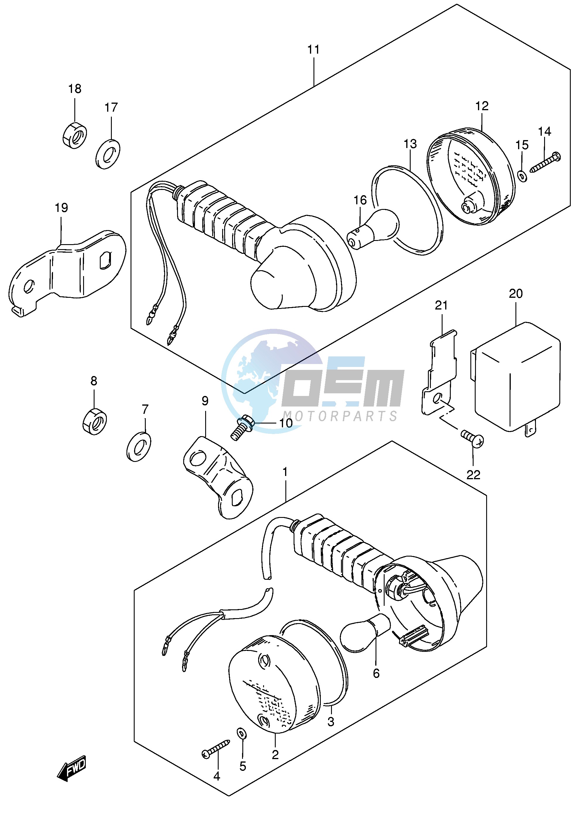 TURN SIGNAL LAMP (E24)