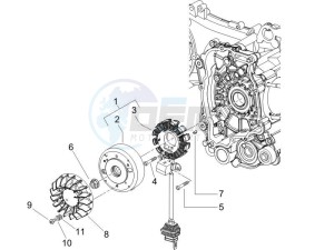 Fly 125 4t drawing Flywheel magneto