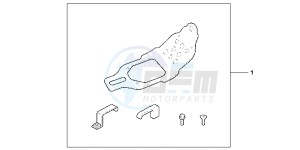 CRF450RB drawing ALUMINIUM SKI D PLATE