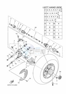 YFM700FWAD GRIZZLY 700 EPS (BFE1) drawing REAR WHEEL