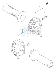 DR800S (E4) drawing HANDLE SWITCH