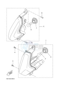 YP400RA X-MAX 400 ABS X-MAX (1SDA 1SDA 1SDA 1SDA) drawing FLASHER LIGHT