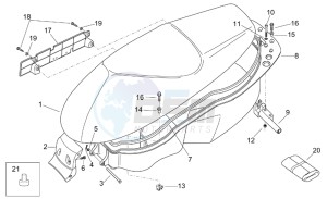 Leonardo 125-150 drawing Saddle unit