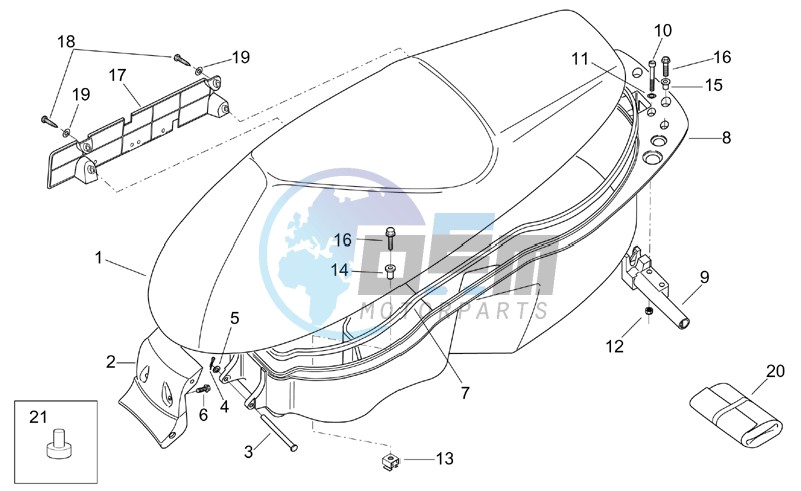 Saddle unit