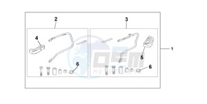 CBF1000TA France - (F / ABS CMF) drawing PANNIER STAY