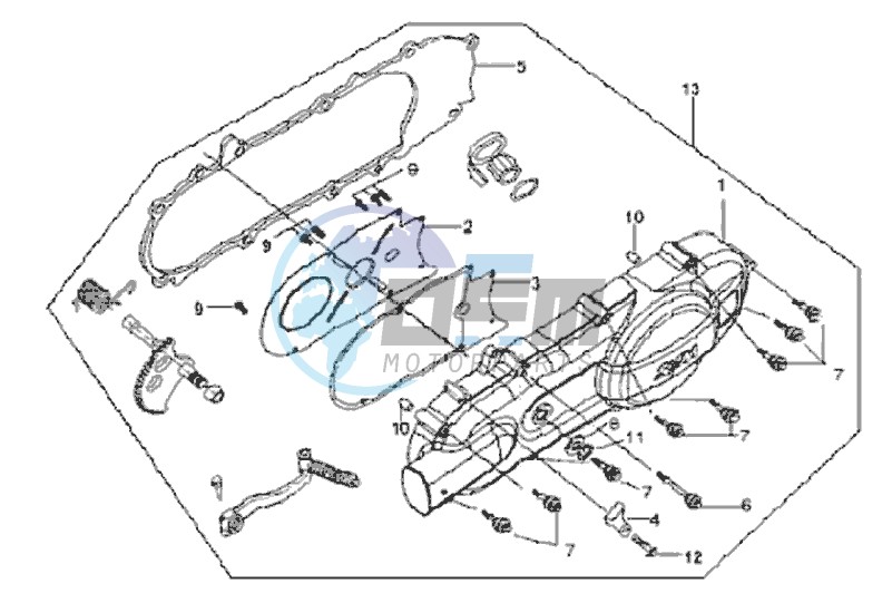 CRANKCASE COVER LINKS