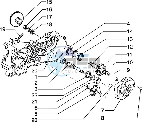 Rear wheel shaft