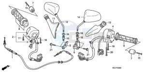 FES1509 Europe Direct - (ED) drawing SWITCH/CABLE/MIRROR