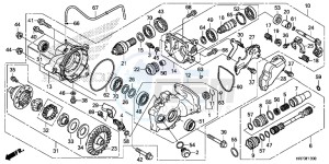 TRX420FA6F TRX420F Australia - (U) drawing FRONT FINAL GEAR