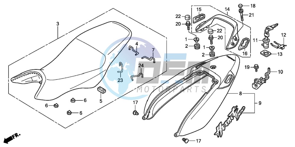 SEAT/SEAT COWL