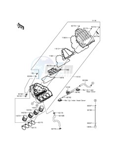 VERSYS 1000 KLZ1000BFF FR GB XX (EU ME A(FRICA) drawing Air Cleaner