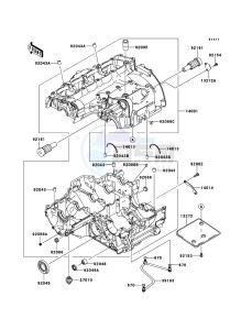 Z1000_ABS ZR1000EBF FR XX (EU ME A(FRICA) drawing Crankcase