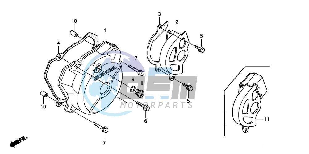 LEFT CRANKCASE COVER