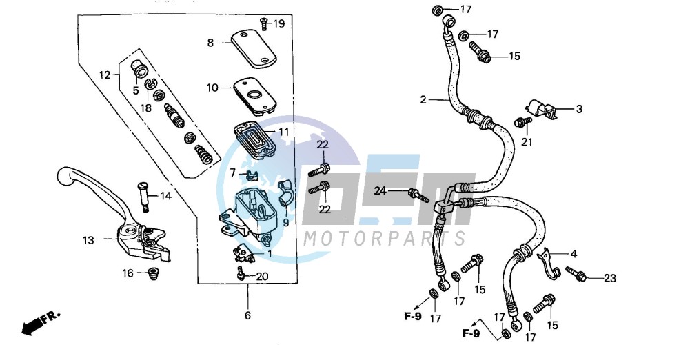 FR. BRAKE MASTER CYLINDER