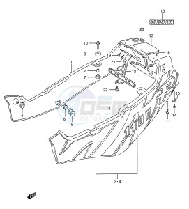 GSX-R1100 (E28) drawing FRAME COVER (MODEL N)