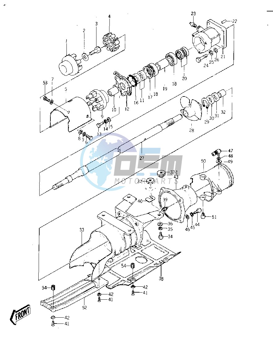 DRIVE SHAFT_JET PUMP -- 77-78 A1_A1A_A2- -