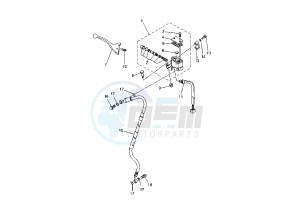 XT X 660 drawing FRONT MASTER CYLINDER