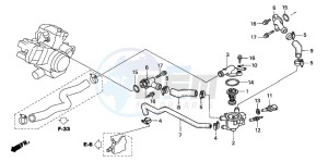 XL1000V VARADERO drawing WATER PIPE