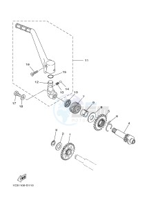 YZ125 (1SRT) drawing STARTER