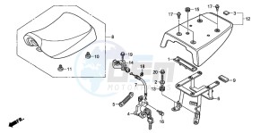 CB250 TWO FIFTY drawing SINGLE SEAT/SINGLE SEAT C OWL