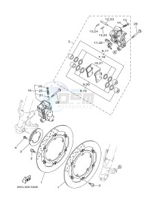 MT-09 TRACER MT09TRA TRACER 900 (2SCL) drawing FRONT BRAKE CALIPER