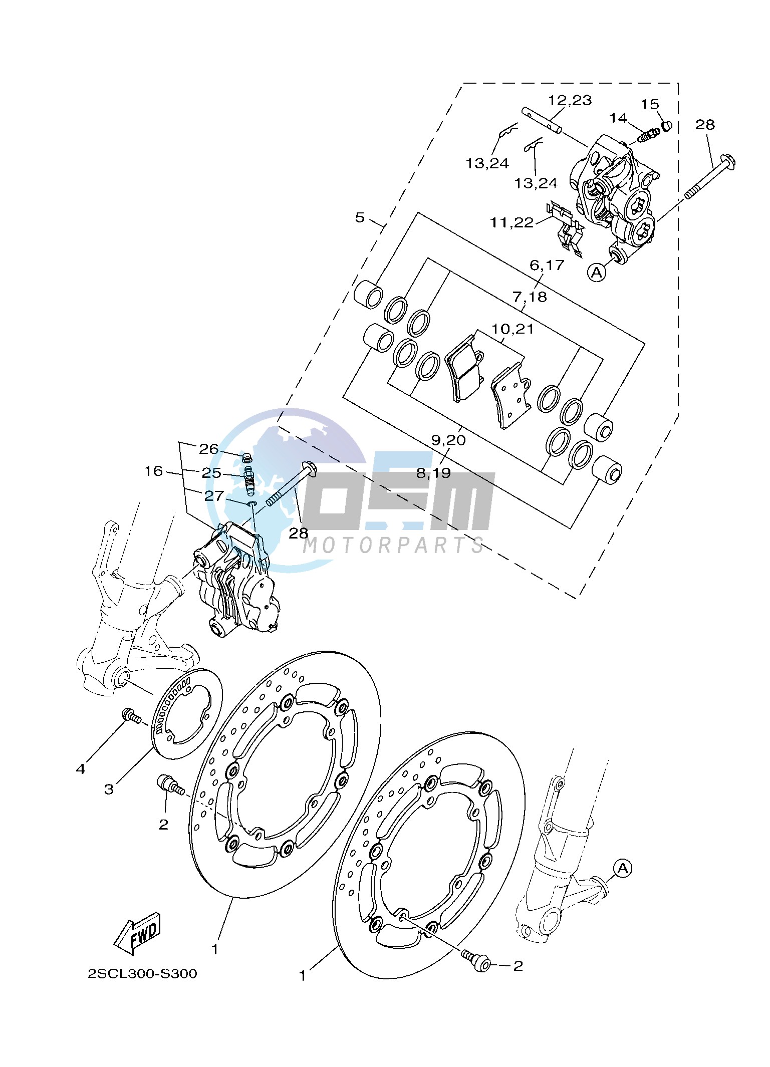 FRONT BRAKE CALIPER