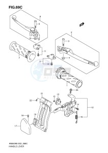 AN650 (E2) Burgman drawing HANDLE LEVER (AN650AK9 AL0 E24,E51,P37)