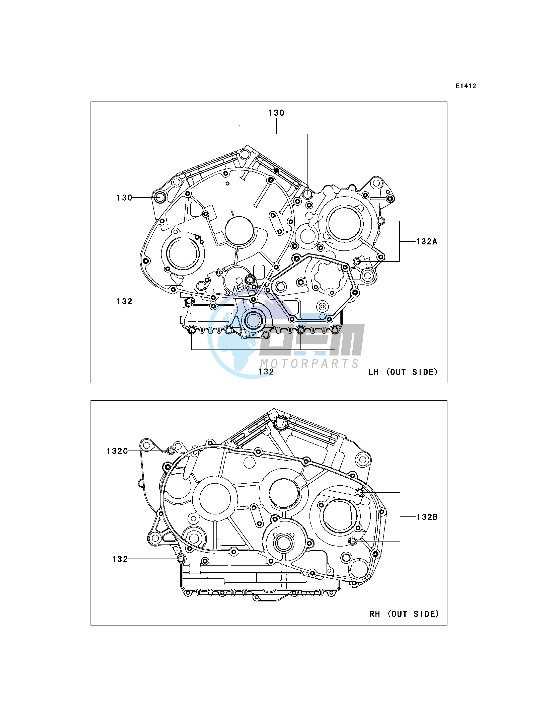 CRANKCASE BOLT PATTERN