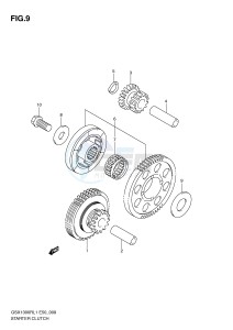 GSX1300R (E50) Hayabusa drawing STARTER CLUTCH